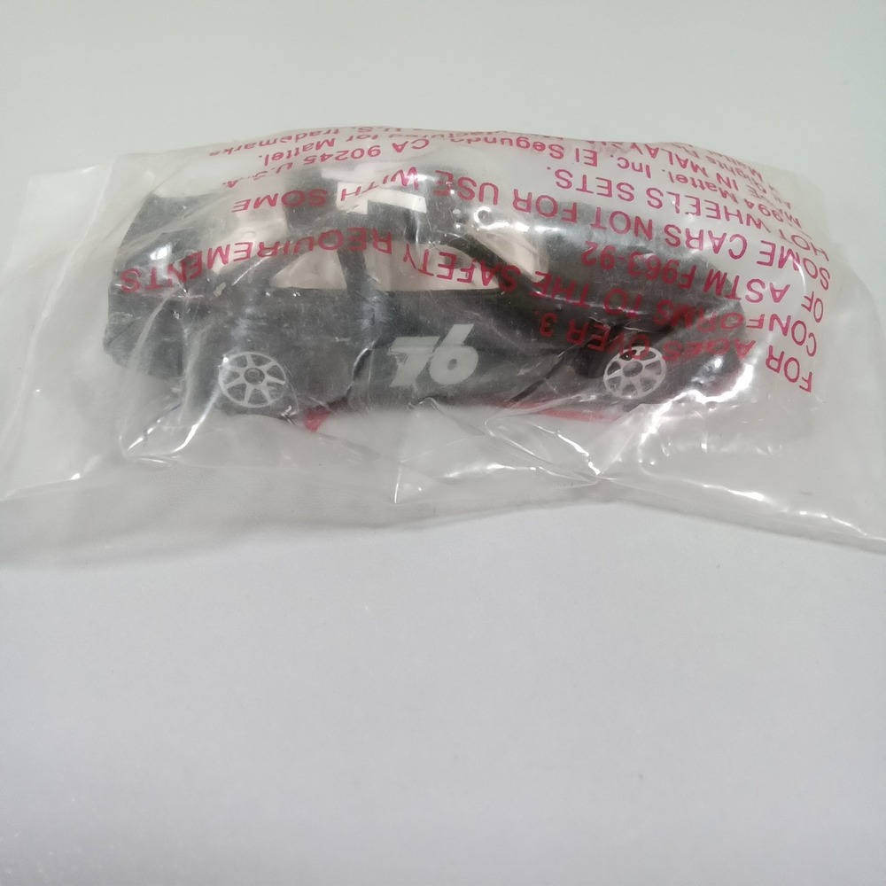 Hot Wheels 1994 Mattel Black Race Car Number 76 Sealed Bag Vintage Diecast